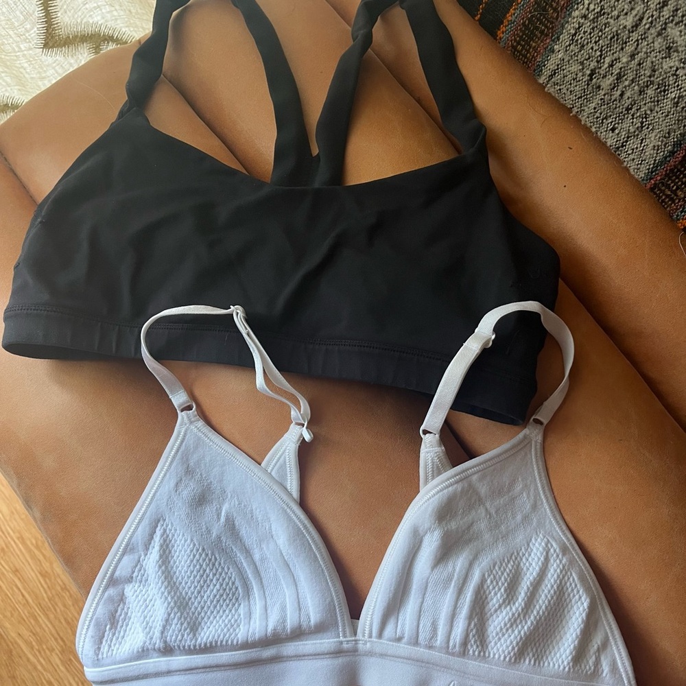 Lululemon Black and White Bralette Set